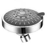 Shower Head 5 Mode Adjustable Stainless Steel G1/2 Bath Nozzle for Bathroom Toilet - Front View