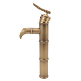 All Copper Antique Faucet 3 Sections Bamboo Joint Single Hole Basin Tap Bevel Mouth Toilet Cold Hot Sink Faucet
