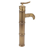All Copper Antique Faucet 3 Sections Bamboo Joint Single Hole Basin Tap Bevel Mouth Toilet Cold Hot Sink Faucet