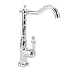 Bathroom Water Tap Retro European Style Brass Electroplating with Long Bend Hose Hot Cold Mixer Basin Faucet for Home