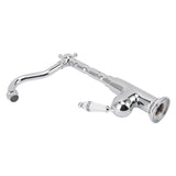 Bathroom Water Tap Retro European Style Brass Electroplating with Long Bend Hose Hot Cold Mixer Basin Faucet for Home