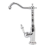 Bathroom Water Tap Retro European Style Brass Electroplating with Long Bend Hose Hot Cold Mixer Basin Faucet for Home