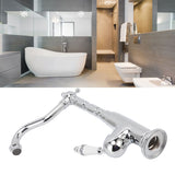 Bathroom Water Tap Retro European Style Brass Electroplating with Long Bend Hose Hot Cold Mixer Basin Faucet for Home - Extra Image