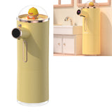 Automatic Foam Soap Dispenser Cute Intelligent Infrared Sensor Waterproof Rechargeable Touchless Automatic Soap Dispenser Yellow