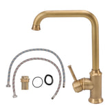 Vintage Bathroom Basin Sink Faucet Elegant Rugged Hot Cold Mixing Kitchen Washroom Washbasin Water Tap