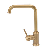 Vintage Bathroom Basin Sink Faucet Elegant Rugged Hot Cold Mixing Kitchen Washroom Washbasin Water Tap - Close-Up Angle