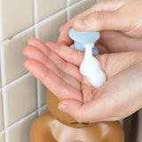 Foam Pump Bottle Cute Bear Shape Large Capacity Foaming Soap Dispenser Bottle for Facial Wash Body Wash Hand Soap Chocolate