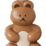 Foam Pump Bottle Cute Bear Shape Large Capacity Foaming Soap Dispenser Bottle for Facial Wash Body Wash Hand Soap Chocolate - Low Angle