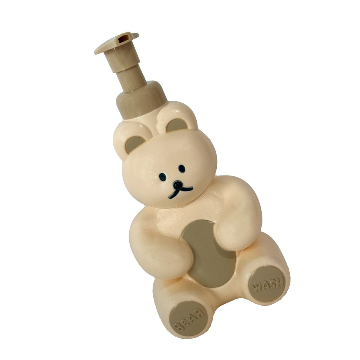 Foam Pump Bottle Cute Bear Shape Large Capacity Foaming Soap Dispenser Bottle for Facial Wash Body Wash Hand Soap Cream Color