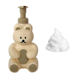 Foam Pump Bottle Cute Bear Shape Large Capacity Foaming Soap Dispenser Bottle for Facial Wash Body Wash Hand Soap Cream Color - Extra Image