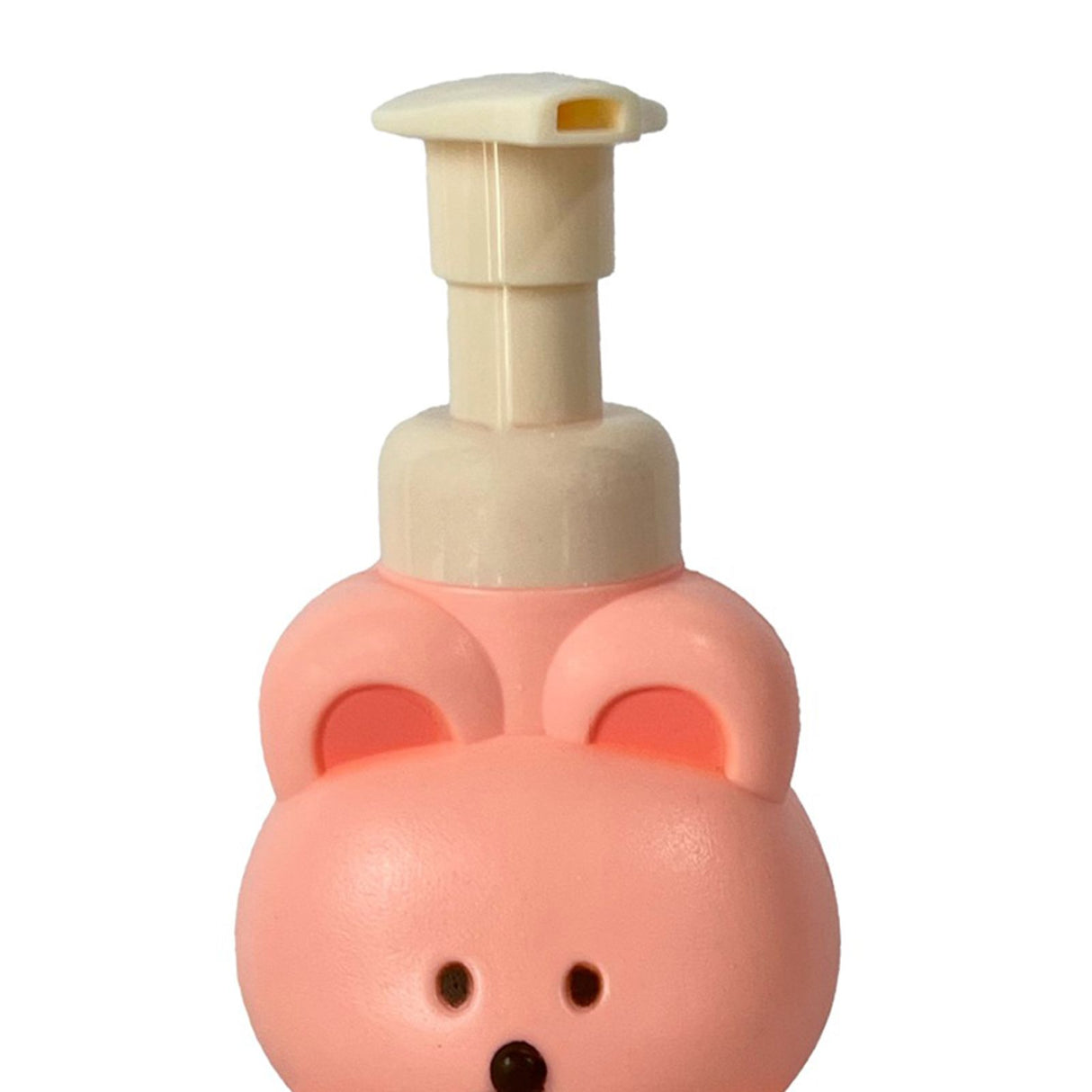 Foam Pump Bottle Cute Bear Shape Large Capacity Foaming Soap Dispenser Bottle for Facial Wash Body Wash Hand Soap Pink