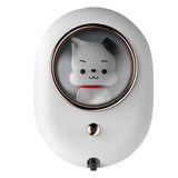 Wall Mounted Soap Dispenser Space Capsule Design Rechargeable Space Saving Wall Automatic Foaming Soap Dispenser White
