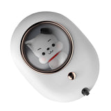 Wall Mounted Soap Dispenser Space Capsule Design Rechargeable Space Saving Wall Automatic Foaming Soap Dispenser White - Front View