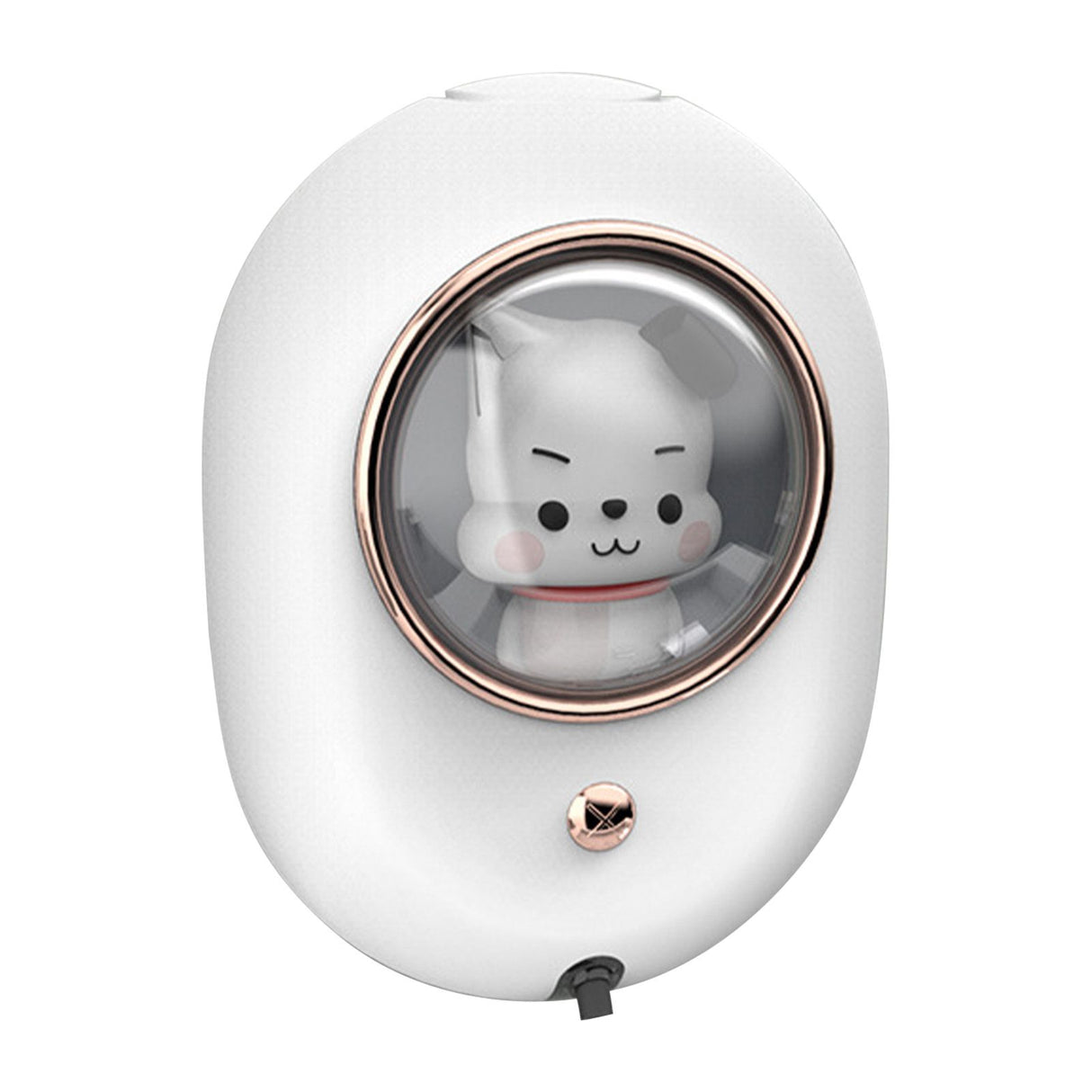 Wall Mounted Soap Dispenser Space Capsule Design Rechargeable Space Saving Wall Automatic Foaming Soap Dispenser White