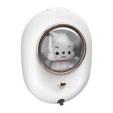 Wall Mounted Soap Dispenser Space Capsule Design Rechargeable Space Saving Wall Automatic Foaming Soap Dispenser White - Top-Down View