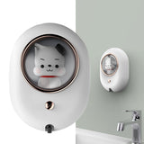Wall Mounted Soap Dispenser Space Capsule Design Rechargeable Space Saving Wall Automatic Foaming Soap Dispenser White - 45-Degree Angle