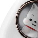 Wall Mounted Soap Dispenser Space Capsule Design Rechargeable Space Saving Wall Automatic Foaming Soap Dispenser White