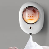 Wall Mounted Soap Dispenser Space Capsule Design Rechargeable Space Saving Wall Automatic Foaming Soap Dispenser White - Extra Image