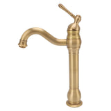 Basin Faucet Retro European Style Brass Gourd Design with Hose and Gasket Bathroom Sink Faucet for Home - Top-Down View