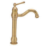 Basin Faucet Retro European Style Brass Gourd Design with Hose and Gasket Bathroom Sink Faucet for Home
