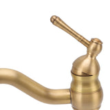 Basin Faucet Retro European Style Brass Gourd Design with Hose and Gasket Bathroom Sink Faucet for Home - Extra Image