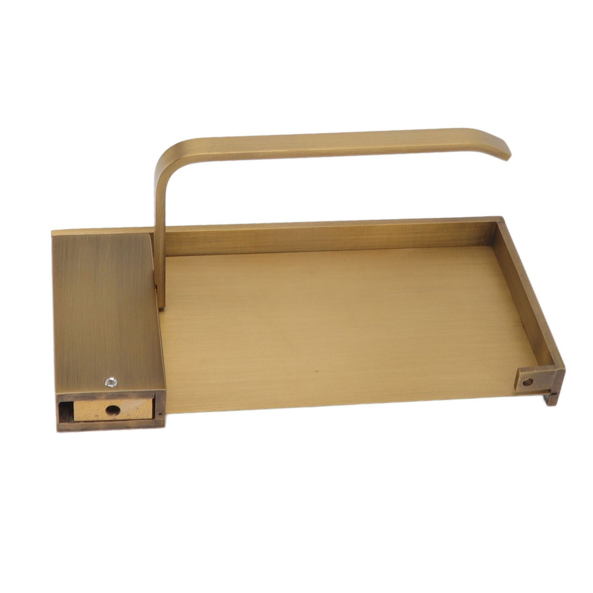 Paper Towel Holder Antique Style Pure Copper Wall Mounted Stable Floating Towel Holder with Shelf for Kitchen Bathroom