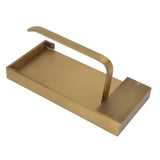 Paper Towel Holder Antique Style Pure Copper Wall Mounted Stable Floating Towel Holder with Shelf for Kitchen Bathroom - Close-Up Angle