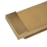 Paper Towel Holder Antique Style Pure Copper Wall Mounted Stable Floating Towel Holder with Shelf for Kitchen Bathroom