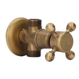Angle Valve Vintage Style Brass High Hardness Good Sealing Cold Hot Faucet Water Stop Valve - Low Angle