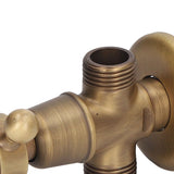 Angle Valve Vintage Style Brass High Hardness Good Sealing Cold Hot Faucet Water Stop Valve