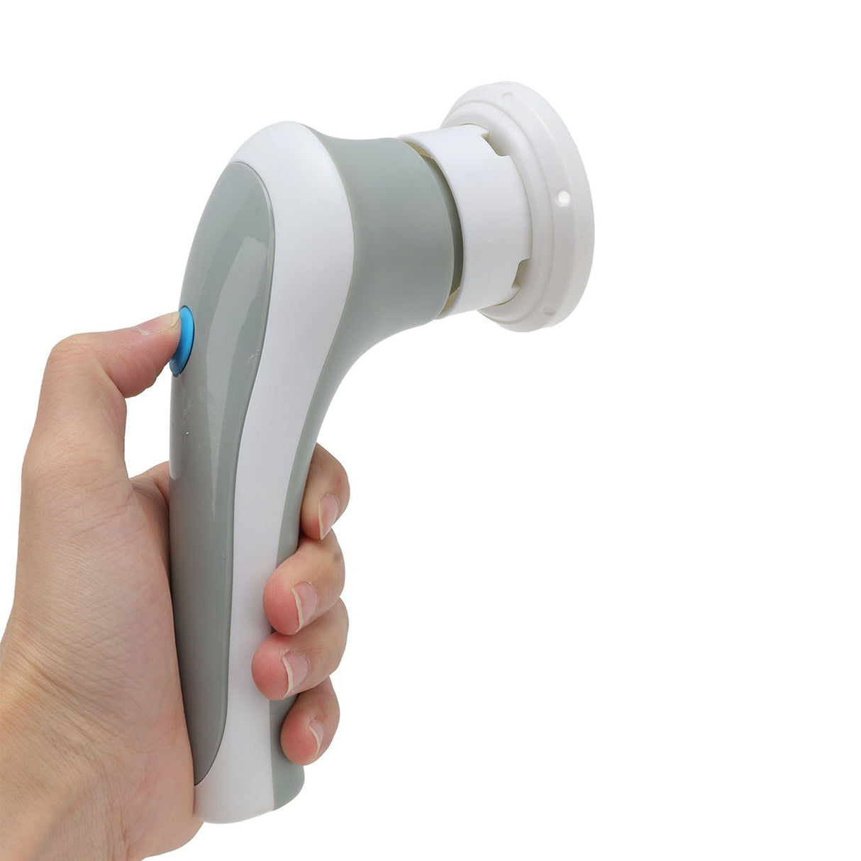 Electric Spin Scrubber 360° Rotating USB Rechargeable Portable Handheld Electric Cleaning Brush with 3 Brush Heads Grey