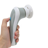 Electric Spin Scrubber 360° Rotating USB Rechargeable Portable Handheld Electric Cleaning Brush with 3 Brush Heads Grey