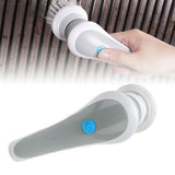 Electric Spin Scrubber 360° Rotating USB Rechargeable Portable Handheld Electric Cleaning Brush with 3 Brush Heads Grey