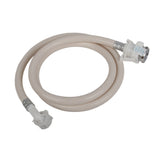 Washing Machine Water Inlet Hose Burst Proof PVC Water Pipe with Metal Connector for Haier Automatic Washing Machine 1.5m / 4.9ft - Front View