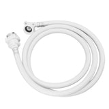 Washing Machine Water Inlet Hose Burst Proof PVC Water Pipe with Metal Connector for Haier Automatic Washing Machine 2m / 6.6ft