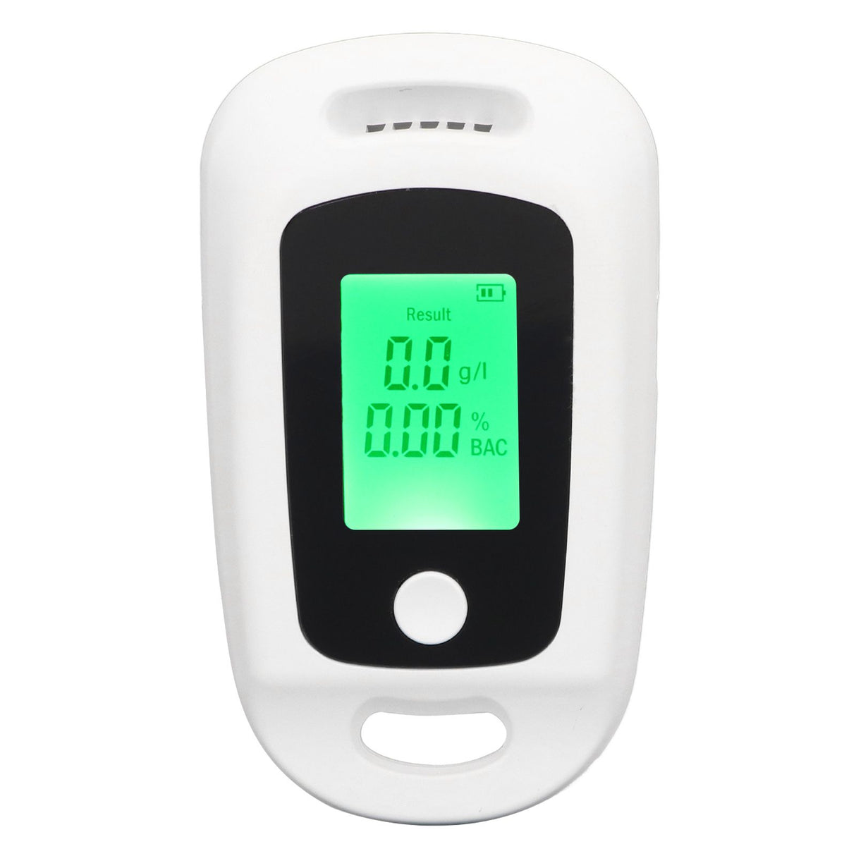 Alcohol Detector USB Rechargeable High Accuracy Portable Breath Alcohol Tester with LCD Screen White
