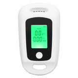 Alcohol Detector USB Rechargeable High Accuracy Portable Breath Alcohol Tester with LCD Screen White - Front View