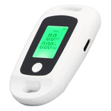 Alcohol Detector USB Rechargeable High Accuracy Portable Breath Alcohol Tester with LCD Screen White