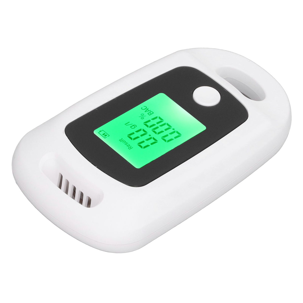 Alcohol Detector USB Rechargeable High Accuracy Portable Breath Alcohol Tester with LCD Screen White