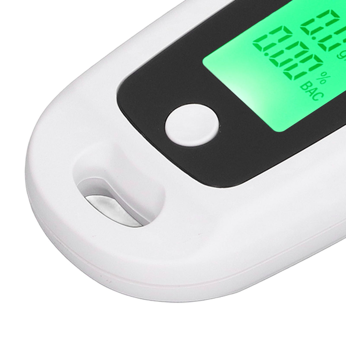 Alcohol Detector USB Rechargeable High Accuracy Portable Breath Alcohol Tester with LCD Screen White