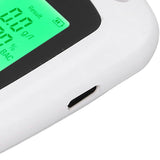 Alcohol Detector USB Rechargeable High Accuracy Portable Breath Alcohol Tester with LCD Screen White