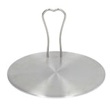 Heat Diffuser Plate Stainless Steel Induction Plate Electric Induction Cooker Diffuser Adapter for Home Kitchen 16# 15.5cm/ 6.1in - Low Angle
