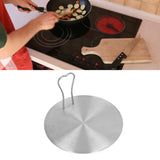 Heat Diffuser Plate Stainless Steel Induction Plate Electric Induction Cooker Diffuser Adapter for Home Kitchen 16# 15.5cm/ 6.1in - Extra Image