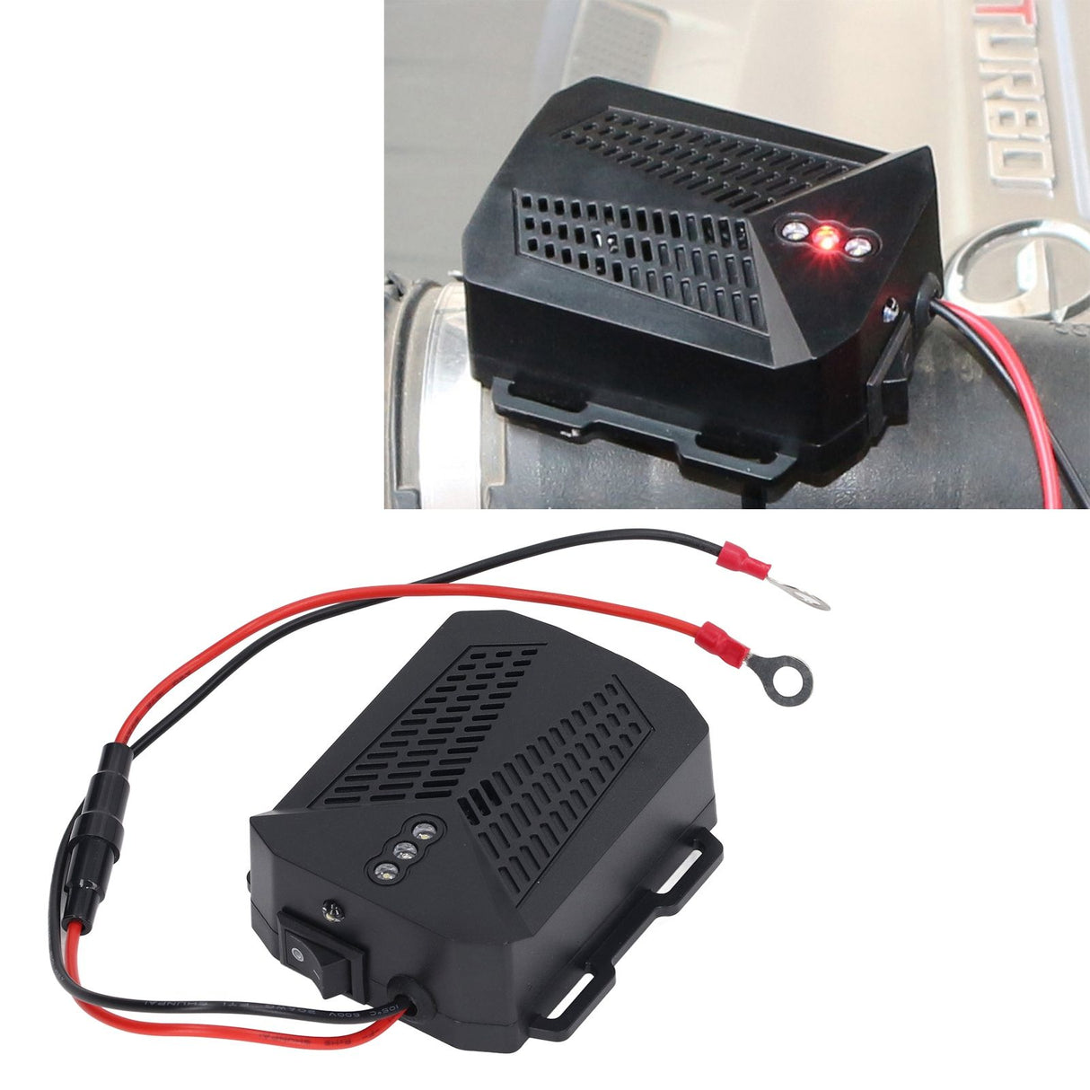 Under Hood Rodent Repeller Car Mouse Repeller Combination of Sound and Light Ultrasonic Car Mouse Repellent for Vehicle