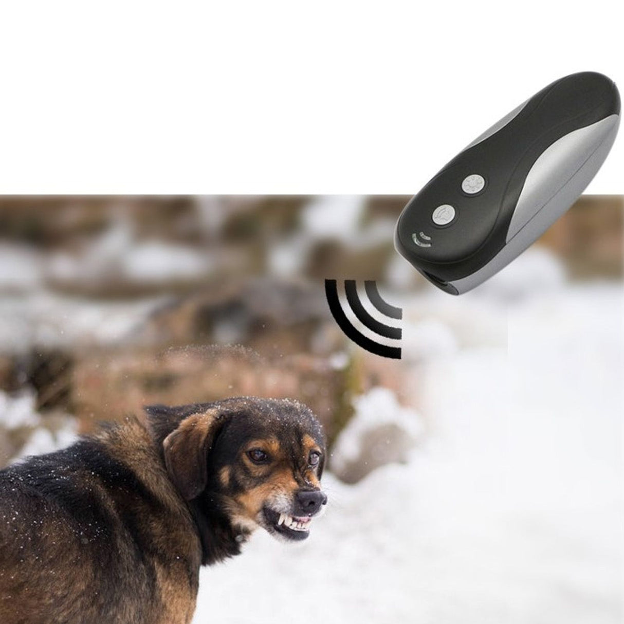 Ultrasonic Bark Control Device Portable Handheld LED Flashing Drive Dog Barking Deterrent