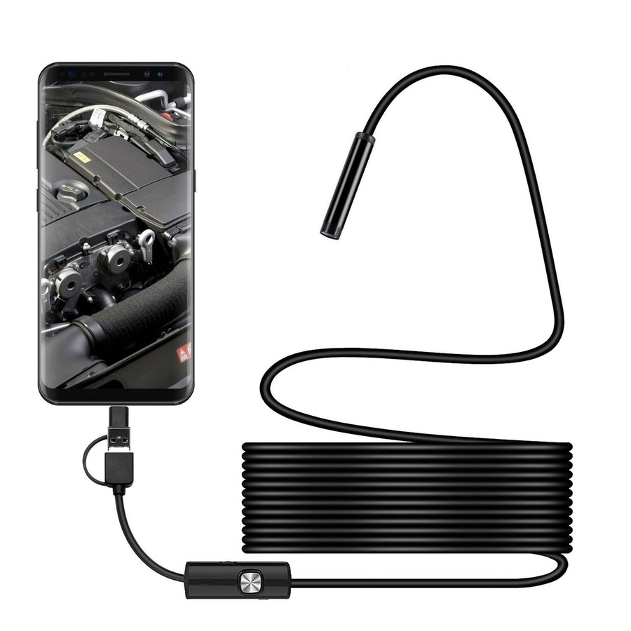 3 in 1 Endoscope Camera HD ABS Aluminium Alloy Industrial Endoscope for Android 6.1 for Pipe Car