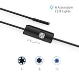3 in 1 Endoscope Camera HD ABS Aluminium Alloy Industrial Endoscope for Android 6.1 for Pipe Car - 45-Degree Angle