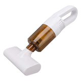 Cordless Handheld Vacuum Cleaner Dust Mite Remover USB Rechargeable for Car and Home Pet Hair White - Top-Down View