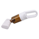 Cordless Handheld Vacuum Cleaner Dust Mite Remover USB Rechargeable for Car and Home Pet Hair White - 45-Degree Angle