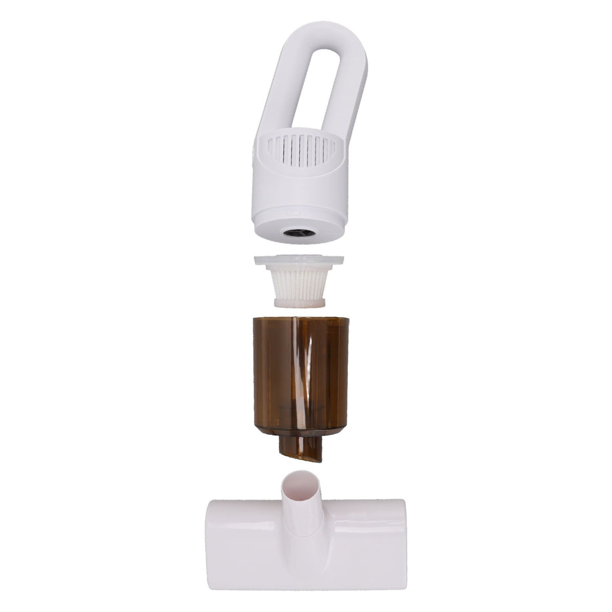 Cordless Handheld Vacuum Cleaner Dust Mite Remover USB Rechargeable for Car and Home Pet Hair White